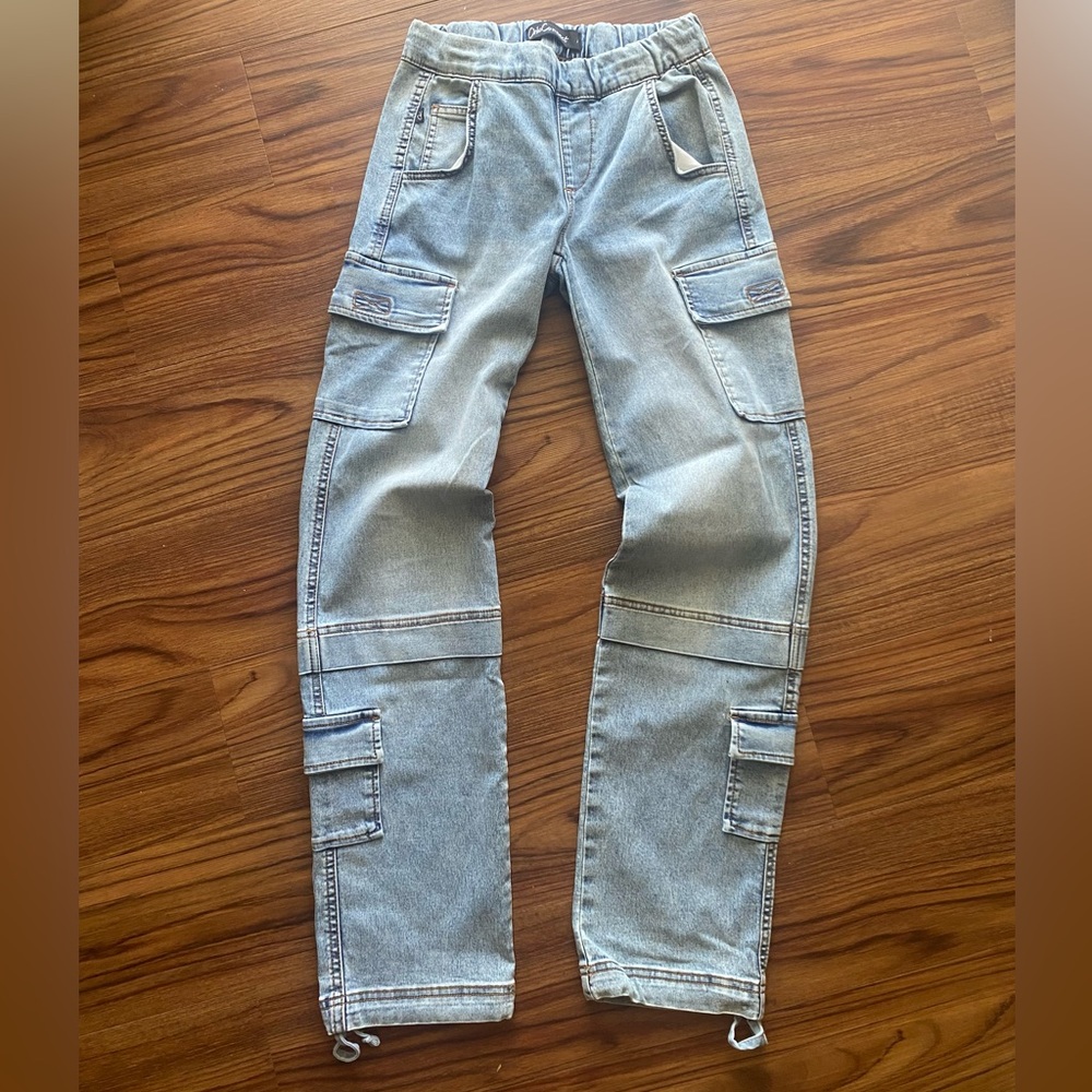 Light Blue Cargo Jeans